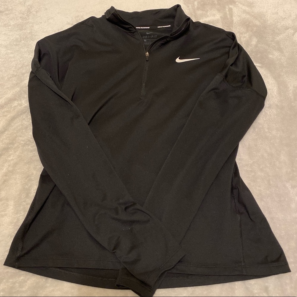 nike women’s dri-fit quarter zip (s)